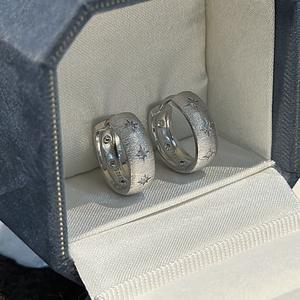 เวนชี่ เอส 925 ต่างหูเงินแท้รูปดาวหกเหลี่ยม ต่างหูแฟชั่นวินเทจ สไตล์โบราณ เย็นสบาย สดชื่น ขัดเงา - Product Image 5