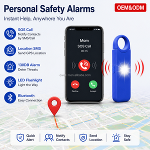 <span class=keywords><strong>Alarm</strong></span> Keamanan Pribadi Portabel 130dB Panggilan SOS SMS dengan Lokasi GPS Senter LED Isi Ulang Gantungan Kunci untuk Wanita Lansia Anak-anak - Product Image 2