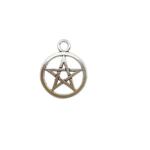 Pendentif de tarot rétro en alliage pentagramme 25 mm, accessoires de bijoux de puissance, vente en gros 2025 - Product Image 3