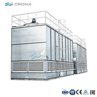 Tour de refroidissement évaporatif carrée galvanisée à longue garantie, évaporateurs à ammoniac, condenseur évaporatif à contre-courant