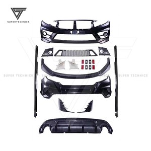 Kit Carrozzeria in PP per Honda Civic <span class=keywords><strong>X</strong></span> 2016-2019, Conversione in Stile Fc450 - Product Image 4