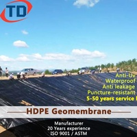 Geomembran HDPE Dam Liner 500 mikron 0,75 mm, 1 mm, 1,5 mm untuk Tambak Udang, Ikan, dan Budidaya Perikanan