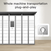 Casier intelligent électronique extérieur 24h/24 avec auvent pour bâtiments résidentiels et bureaux Casier à colis intelligent avec serrure électronique