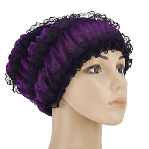 Pañuelo para la cabeza musulmán de encaje de color liso, muy vendido, gorro árabe, sombrero de viaje transpirable y ecológico para mujer india - Product Image 4