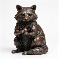 Figurines d'oiseaux patinées : Heron, Flamant rose, Hibou, Aigle, Pingouin, Grue, Dinde, Paon, Perroquet – Décoration intérieure et extérieure pour jardin et pelouse