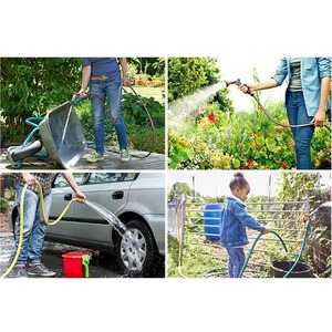 Tuyau d'arrosage <span class=keywords><strong>de</strong></span> jardin en PVC noir <span class=keywords><strong>de</strong></span> Dubaï, 50 m, tressé 3/4, haute pression, durable, flexible, renforcé <span class=keywords><strong>de</strong></span> fibres <span class=keywords><strong>de</strong></span> polyester, certifié CE ISO - Product Image 6