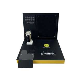 حامل عرض طراز ساعة من متجر مخصص راقي على شكل عداد إضاءة محيطة LED عرض أيقونة مخصصة - Product Image 5