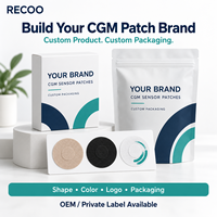 Patchs CGM RECOO, imperméables et respirants, pour capteur de surveillance continue du glucose, fabricant OEM