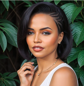 Perruques en cheveux humains lisses avec dentelle frontale 13x4, style <span class=keywords><strong>pixie</strong></span> tressé court d'été, best-seller 2026, pour femmes noires - Product Image 1