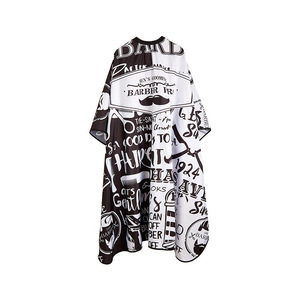 Wanmei Hairdressing Cape Anti-static Black And <b>White</b> For Salon Home Use Waterproof Non-stick Cutting <b>Apron</b> - Product Image 5