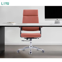 Chaise de bureau pivotante ergonomique Liyu Furniture Executive, respirante, en maille, avec accoudoirs fixes, design contemporain, prix abordable