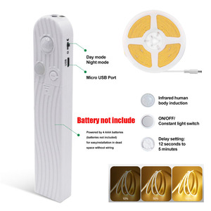 <span class=keywords><strong>Tira</strong></span> <span class=keywords><strong>de</strong></span> Luz <span class=keywords><strong>LED</strong></span> COB con Sensor <span class=keywords><strong>de</strong></span> Movimiento, Verde/Blanco/Azul Hielo/Rosa/Amarillo, 3MM 5MM 8MM 5V, Flexible, <span class=keywords><strong>a</strong></span> <span class=keywords><strong>Pilas</strong></span>, para Gabinetes - Product Image 3