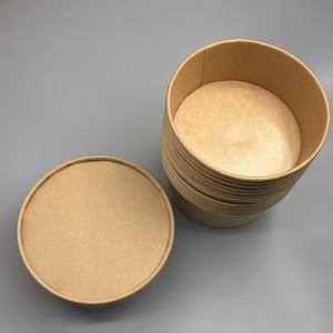 Bol alimentaire en papier kraft pour la restauration commerciale, biodégradable, impression personnalisée, micro-ondable, bol à salade à emporter - Product Image 6
