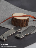 Écailles de couteau en titane dépoli par électroérosion à fil CNC GR5 pour Para 3 Spyderco Benchmade Bugout 535 STWorks