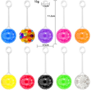 Pelotas Antiestrés de Uva para Aliviar la Presión, Bolas Blandas con Cuentas de Agua, Juguetes Blandos Tipo Yo-Yo - Product Image 5