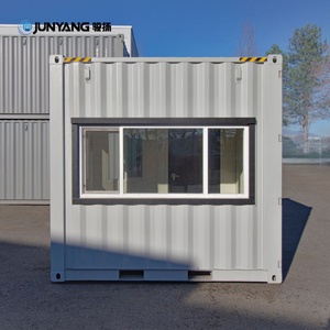 Nuevo Modelo 2025 JUNYANG Casa Contenedor de Acero Corten de 10 pies con Logotipo Personalizado, Fácil Montaje, Kiosco de Baño, Caseta de Guardia - Product Image 4