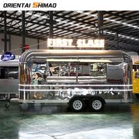 Neuer Oriental Shimao Kommerzieller Aluminium-Rahmen Mobiler Food-Trailer Food-Truck mit Vollausstattung zum Verkauf in den USA