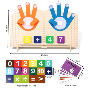 Juguetes Educativos Montessori para <span class=keywords><strong>la</strong></span> Primera Infancia, Conteo con los Dedos, Juguetes de Matemáticas para Bebés y Niños, Juguetes de Enseñanza con <span class=keywords><strong>la</strong></span> Palma de <span class=keywords><strong>la</strong></span> Mano - Product Image 5