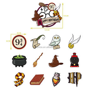 Joli <span class=keywords><strong>Harry</strong></span> anniversaire <span class=keywords><strong>Potter</strong></span> fête décoration joyeux anniversaire thème magique assistant magique école ballons dessin animé gâteau Topper - Product Image 5