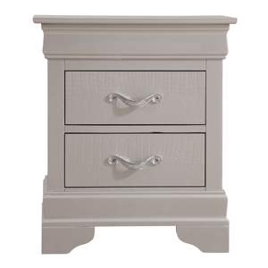 DB Elegant Modern Silver Champagne MDF Table de chevet Meubles de chambre à coucher pour un usage domestique pour un appartement ou une chambre - Product Image 3