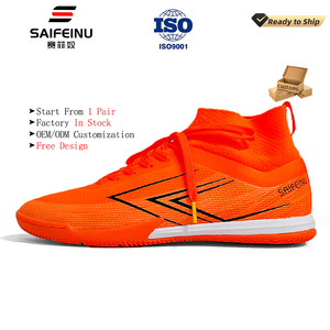 Botas de fútbol de diseño Retro SAIFEINU, zapatos de fútbol clásicos de tobillo alto, tacos de fútbol para adultos para jóvenes - Product Image 1