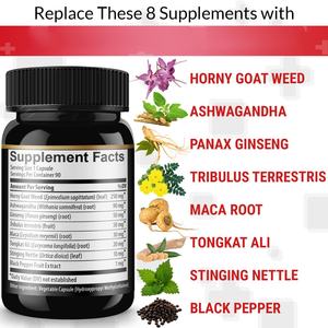 Extractos de Hierba de Cabra en Celo de Alta Calidad con Raíz de Maca Negra para Apoyar la Energía Masculina, Cápsulas de Hierba de Cabra en Celo - Product Image 6