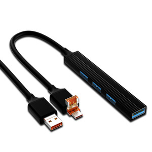<span class=keywords><strong>TYPE</strong></span>-<span class=keywords><strong>C</strong></span>/<span class=keywords><strong>USB</strong></span> 2-in-1 giao diện Extender 4-<span class=keywords><strong>C</strong></span>ổng <span class=keywords><strong>USB</strong></span> Hub1-on-4 máy tính Splitter mở rộng <span class=keywords><strong>c</strong></span>ơ sở - Product Image 2
