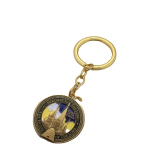 Lào Campuchia Thái Lan Myanmar Temple Lưu Niệm Keychain Tùy Chỉnh Vàng Temple Key Chain - Product Image 1