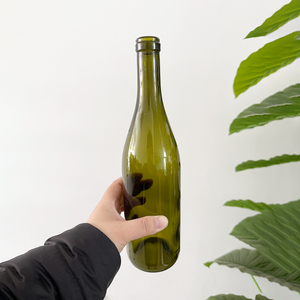 240ml 720ml 1500ml 1800ml Màu Đen Nâu ô liu màu xanh lá cây Thủy Tinh chai rượu vang với nút chai cho rượu sake rượu vang <span class=keywords><strong>soju</strong></span> makgeolli rượu vang lấp lánh - Product Image 3