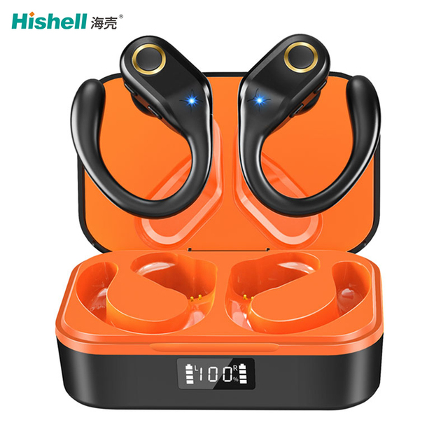 New J10 Tws Enc True Wireless Stereo Headsets Led Digital Display Ear Hook Earbuds Hifi Sound Music Game Sports Earphones
