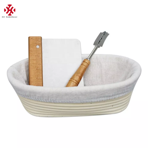 XH OEM-cesta de pan artesanal personalizada, herramienta profesional para hornear con rascador, Banneton - Product Image 1