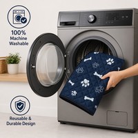 Tapis d'entraînement pour animaux de compagnie imperméable à 4 couches, antidérapant, lavable en machine, rectangulaire, réutilisable, pour toutes les saisons