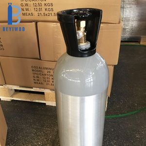 Bombole di Gas CO2 con valvole: omologato DOT3AL, alta pressione 1800psi/124Bar, alluminio-dimensioni 2.5lb, 5lb, 15lb, 20lb - Product Image 5