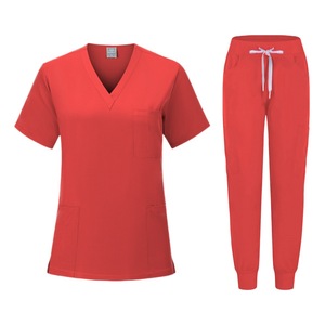 2024 personnalisé Oem à manches courtes infirmière robe uniforme chirurgical gommages à la mode femme femmes Spandex médical gommages uniformes - Product Image 2