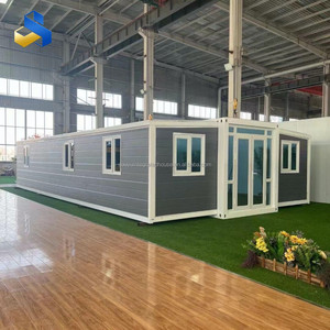 Casa Contenedor Expandible Prefabricada de 20 pies, Moderna, Transpirable, Blanca, de 2 a 5 Dormitorios, Material de Acero Galvanizado para Uso Escolar - Product Image 1