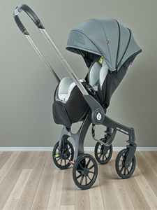Poussette bébé pliable multifonctionnelle avec siège de sécurité intégré, <span class=keywords><strong>nacelle</strong></span> portable, aucun montage requis - Product Image 1