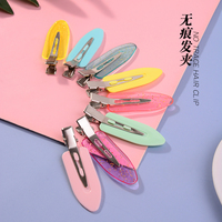 Offre Spéciale coloré pas de Trace pinces à cheveux mode femmes pinces à cheveux accessoires bricolage pinces de maquillage pour la coiffure