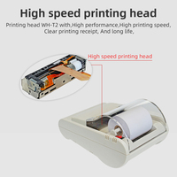 Printer Barcode Thermal Mini 58mm untuk Struk POS dengan Port Serial Hitam Putih Tersedia