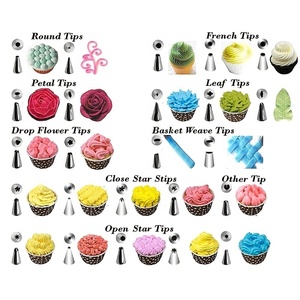 Wanlihao 48pcs Stainless Steel Cake Piping Nozzles <strong>Set</strong> for Cream Decorating <strong>Baking</strong> Essential Tools <strong>Set</strong> - Product Image 5