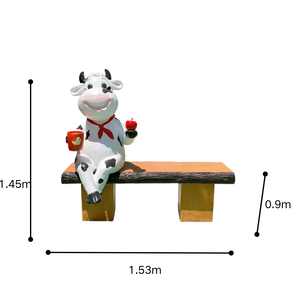 Offre Spéciale Grande Chaise En Forme De Vache Sculpture Premium Résine Animal Siège <span class=keywords><strong>Jardin</strong></span> Extérieur Banc Décoratif Patio <span class=keywords><strong>Jardin</strong></span> Déco - Product Image 6