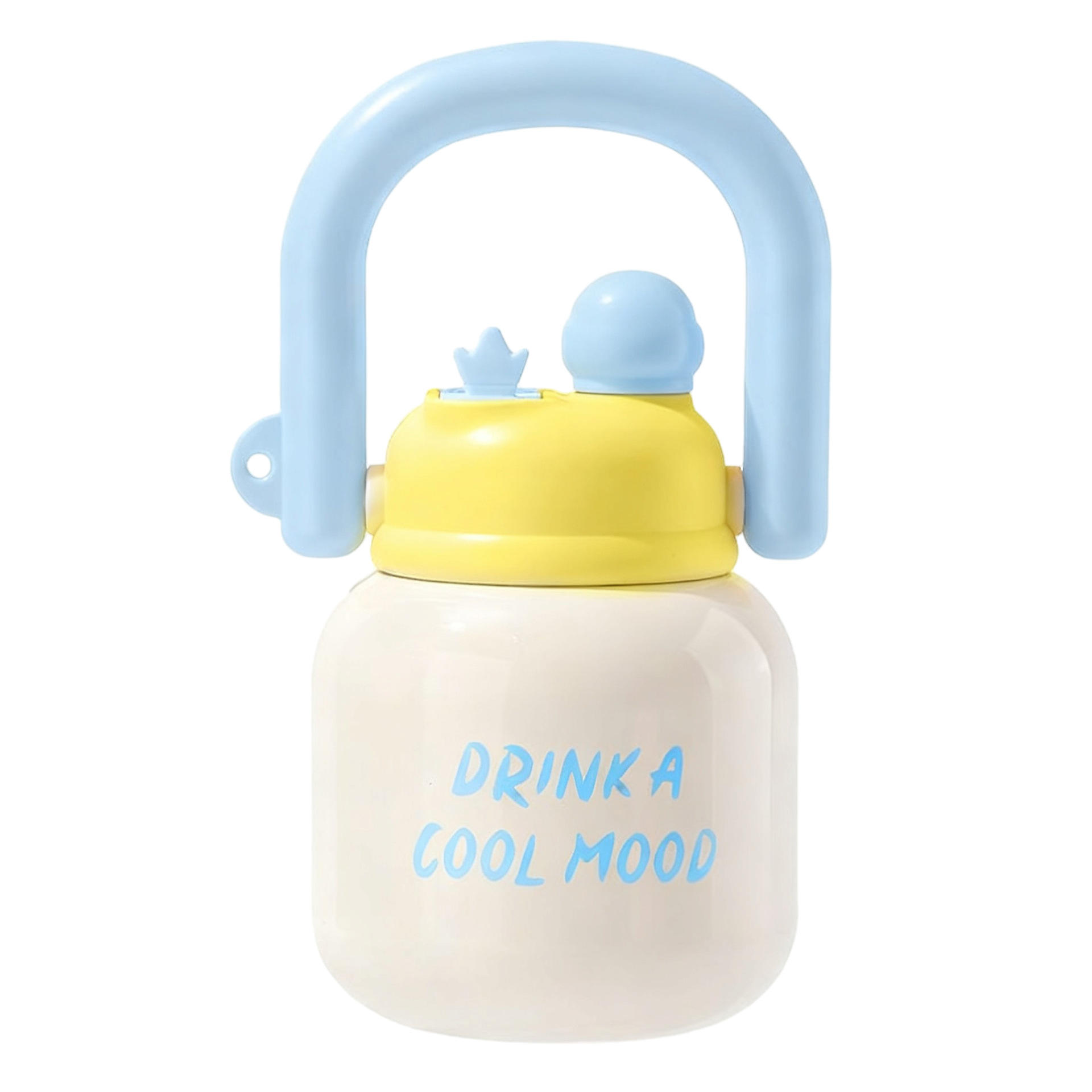 เหยือกสแตนเลสสีขาวมีหูจับ [650ml]