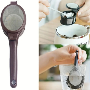ช้อนกรองกาแฟและชาแบบใช้ซ้ำได้ – กระชอนตาข่ายละเอียดสำหรับชาใบหลวม, กากกาแฟ, เครื่องเทศ – สแตนเลสสตีล, พกพาสะดวก - Product Image 3