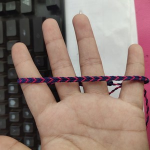 Zooying Jewelry Thin Blue/yellow Waxed <strong>String</strong> Braided Men's Women Friendship Adjustable <strong>Bracelets</strong> - Product Image 3