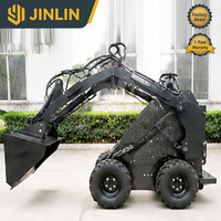 Chargeuse compacte à direction par dérive à 4 roues avec transmission hydraulique |   Mini-chargeur directement de l'usine OEM avec une forte puissance de levage