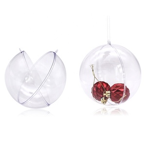 <span class=keywords><strong>Bolas</strong></span> de Navidad Rellenables de Plástico para Manualidades DIY, Esferas <span class=keywords><strong>Transparentes</strong></span> para Decorar el Árbol, Adornos y Regalos - Product Image 3