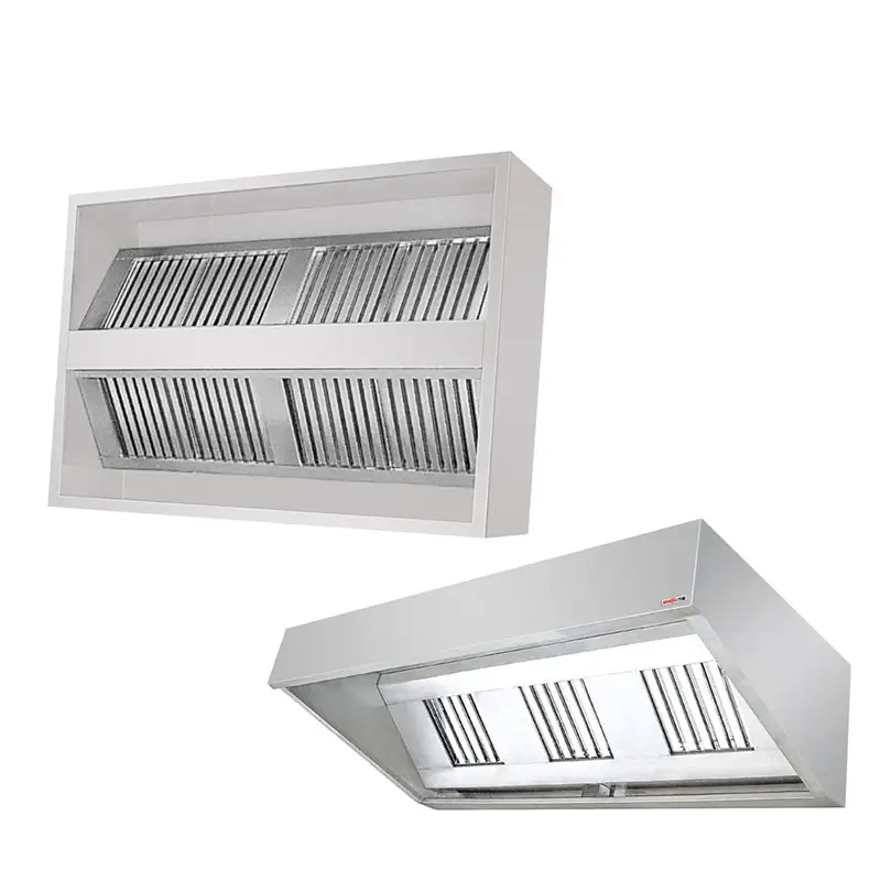 Commercial Kitchen Exhaust Range Hood/Two Side Kitchen Hood/OEM Restaurant Exhaust rang Hood For Dubai