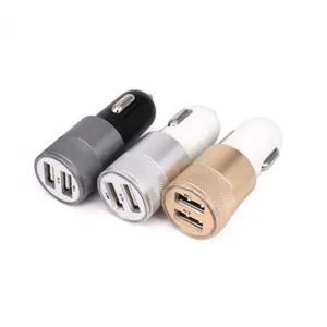 Хорошее качество Аксессуары для мобильных телефонов автомобильное зарядное устройство металлический адаптер для путешествий двойной порт USB 2.1A автомобильное зарядное устройство