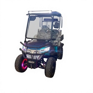 Nouvelle voiturette de golf électrique tout-terrain surélevée 2 places couleur caméléon - Product Image 1