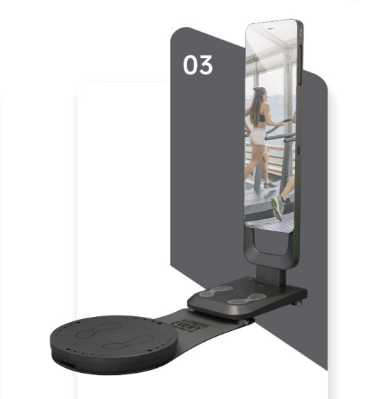 Superior Intelligent Fitness Assessment Mirror 360 Degree Rotatable Turntable Posture Detection Motion Analysis Smart Equipment
