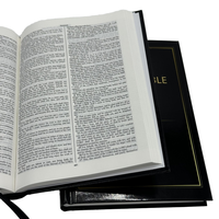 Assurance qualité livre de la Sainte Bible édition anglaise papier d'art en carton à couverture rigide livres d'impression biblique à couverture rigide de qualité supérieure